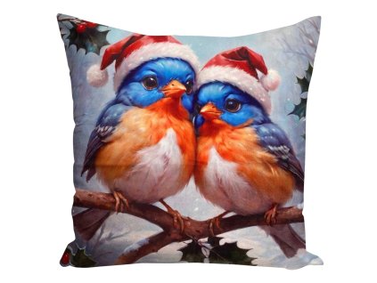 Vianočná zamatová dekoračná obliečka na vankúš JCLA 73