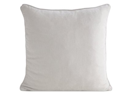 Dekoračná obliečka na vankúš VANI zo ženilkovej látky v platinovej farbe 45 x 45 cm