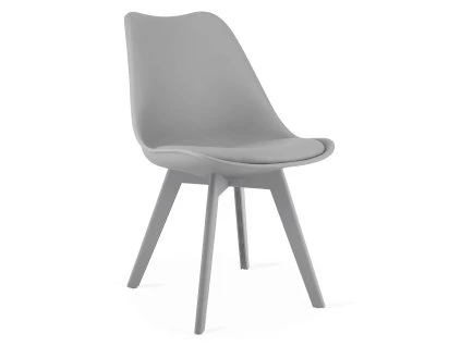 Jedálenská stolička MARK s podsedákom - sivá