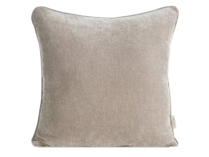 Dekoračná obliečka na vankúš NILO zo ženilkovej látky v tmavobéžovej farbe 45 x 45 cm