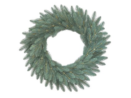 Vianočný veniec 3D smrek strieborný