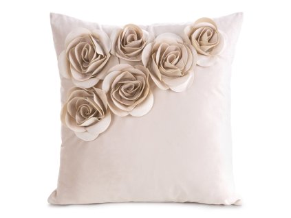 Obliečka na vankúš ROSES v púdrovoružovej farbe