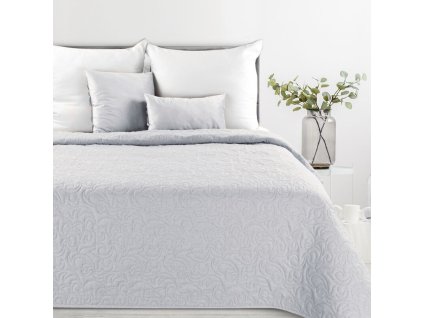 Prehoz na posteľ LEN4 - strieborný