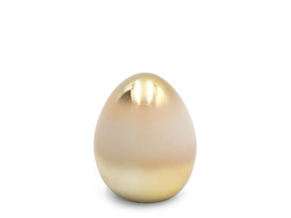 Veľkonočná figúrka zajačika v krémovo-zlatej farbe