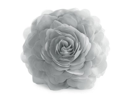Dekoračná obliečka na vankúš 3D FLORES 6 v striebornej farbe