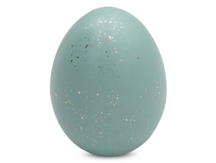 Veľkonočná figúrka vajíčka v svetlotyrkysovej farbe