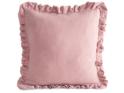 Obliečka na vankúš MUSLIN 1 45x45cm - púdrovoružová