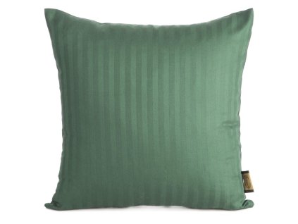 Saténová obliečka na vankúš VERA s jemnými prúžkami v mätovej farbe