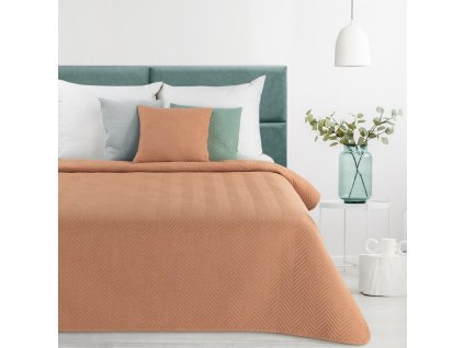 Prehoz na posteľ LEN3 - tehlový