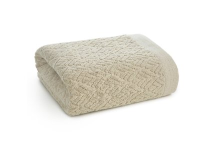 Bavlnený uterák SCARLET - mäkký a savý uterák v béžovej farbe