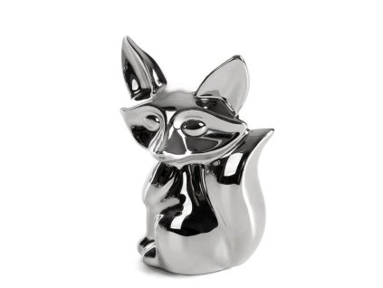 Dekoratívna figúrka FABIO 10x8x15 cm - strieborná