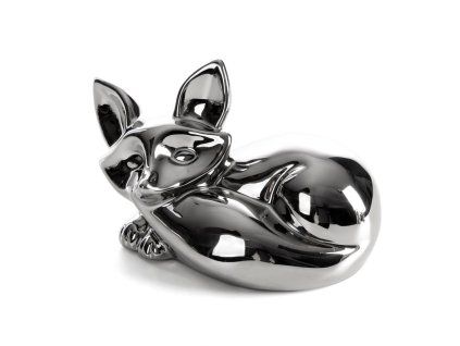 Dekoračná figúrka FABIO 03 18x11x11 cm - strieborná