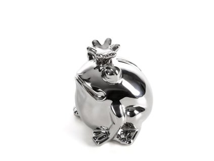 Dekoratívna figúrka FABIO 10x9 cm - strieborná