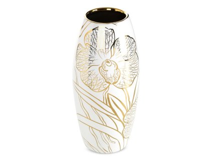 Keramická váza GLEN Ø14x30 cm - biela