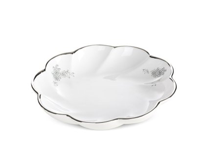 Dekoratívna miska ELSA Ø30x6 cm - biela