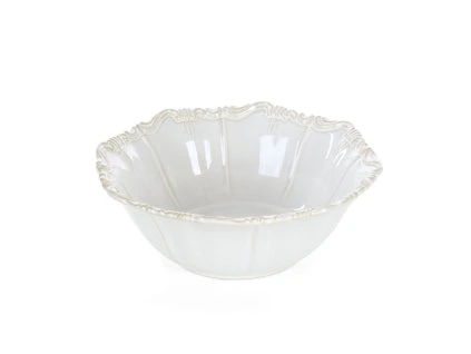 Dekoratívna miska ARLETA Ø23x8 cm - krémová