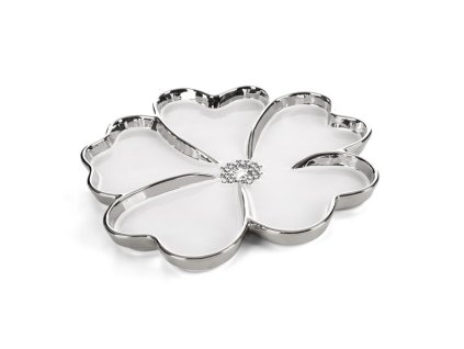 Dekoratívna misa NEFRE Ø33x3 cm - biela