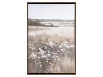 Obraz na plátne v rámčeku 60x90 cm – béžový