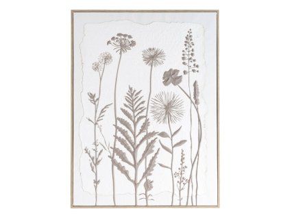 Obraz na plátne v bielom ráme 45x60 cm – biely