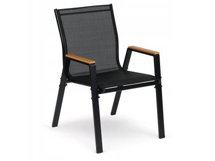 Záhradná stolička POLA čierna