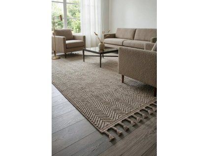 Koberec BOHO LINEA5, sivobéžový