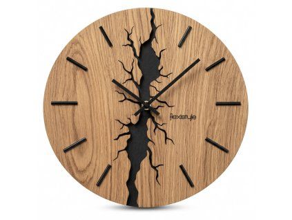 Drevené nástenné hodiny Oak Soul – dubový