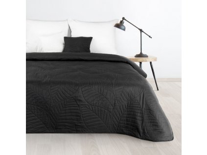 Moderný prehoz na posteľ BONI6 čierny