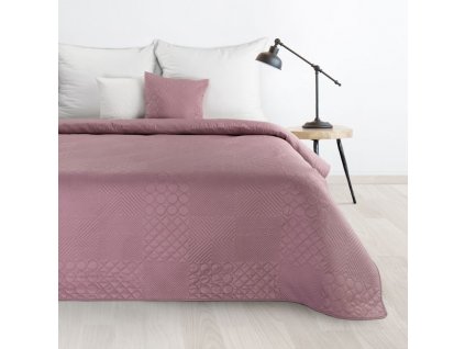 Moderný prehoz na posteľ BONI5 ružový