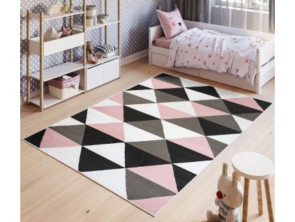 Detský koberec HOME art - Trojuholníky