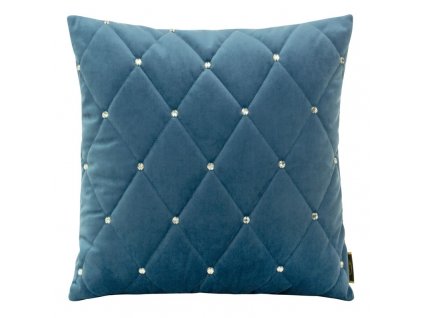 Luxusná obliečka na vankúš VELVET37 modrá