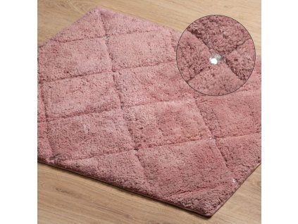 Kúpeľňový koberček CHIC s kryštálmi v ružovej farbe