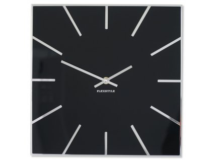 Moderné nástenné hodiny EXACT čierne - 50cm