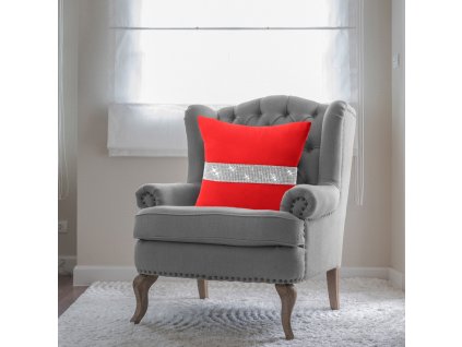 998760 dekoracna obliecka na vankus glamour 404 12 cervena