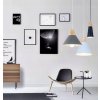Retro stropná lampa Loft Scandi B čierna