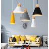 Retro stropná lampa Loft Scandi B čierna
