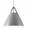 Stropná lampa Buffo sivá
