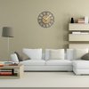 Moderné drevené hodiny EKO Loft Piccolo sivé