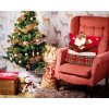 Vianočná obliečka na vankúš s mikulášom yx021