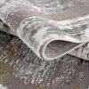 Moderný okrúhly koberec NOA - vzor 9330 zlatý