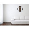 Dizajnové nástenné hodiny LOFT OVAL hnedé 1 50cm