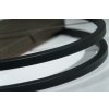 Dizajnové nástenné hodiny LOFT OVAL wenge 4 50cm