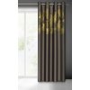 Dekoračný záves GINKO v hnedej farbe