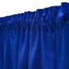 Krátky jednofarebný záves -  Modrý