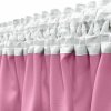 Krátky jednofarebný záves - Bledoružový