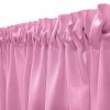 Krátky jednofarebný záves - Bledoružový