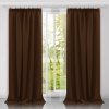 Jednofarebný záves -  Hnedý