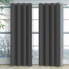 Jednofarebný záves -  Tmavo sivý