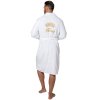 Pánsky vyšívaný župan King White S/M