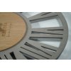 Moderné drevené hodiny EKO Loft adulto sivé +dub 4
