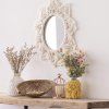 Nástenné pletené zrkadlo BOHO 50cm